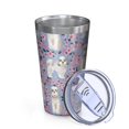 thumbnail image 2 of 16oz Tumblers Bichon Dog Purple Florals Stainless Steel Vacuum Insulated Double Wall Travel Tumbler Cups Mug with Lid and Straw,Cleaning Brush for Coffee,Tea, 2 of 4