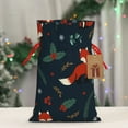 thumbnail image 6 of ZICANCN Christmas Gift Bags, Snowflake Winter Christmas Animals Reusable Fabric Drawstring Storage Bags with Drawstring, Medium Size, 6 of 7