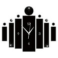 thumbnail image 1 of Decor Luxury Modern Design Silver Watch Home Wall 3D Sticker Clock Wall Clock, 1 of 4