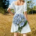 thumbnail image 4 of Blue hydrangea flowers Sleeveless Dress elegant dresses plus sizes, 4 of 5