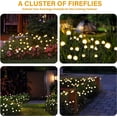 thumbnail image 4 of LINKPAL 2PK 8LED Solar Powered Garden Firefly Lights, Solar Lights Outdoor Waterproof, Starburst Swaying Solar Firefly Garden Lights for Path Landscape Outdoor Decorative Lights White Warm, 4 of 7