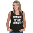 thumbnail image 5 of Feminine Not Feminist Conservative Tank Top Tee Shirt Women Brisco Brands S, 5 of 6
