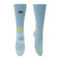 thumbnail image 1 of Calcetines de ciclismo Unique Bargains Antideslizantes Absorbentes de sudor Desodorantes Antifricción Calcetines de bicicleta al aire libre Azules Talla única Mujeres 1 par Patrón de color irregular, 1 of 6