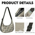 thumbnail image 2 of Travel Handbag for Women – Adjustable Strap, Large Capacity, Dog print design, Cute puppy pattern, Funny, Vintage dog illustration Style Bag, 2 of 5