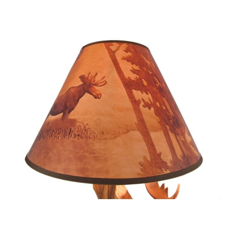 North American Bull Moose Table Lamp W Shade Canada North American Bull Moose Table Lamp W, Moose Lamp Shade Canada