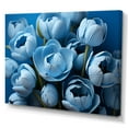thumbnail image 2 of Designart "Blooming Azure Blue Tulips I" Tulips Wall Decor, 2 of 7