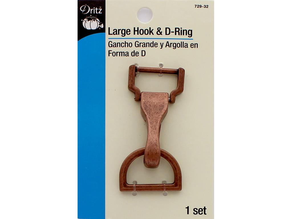 Dritz Large Swivel Hook & D Ring Copper