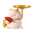 thumbnail image 3 of Estatua de resina de gato Macarena Estatuilla Beige, 3 of 8
