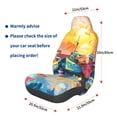 thumbnail image 3 of Wukai Colorful Fishing Boats Full Set Car Seat Covers with Soft Padding Universal Auto Front Seats Protector and Cushion Mat, 3 of 5