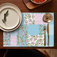 thumbnail image 5 of Pioneer Flower Floral Print Pattern Summer Placemats Table Placemats Set Of 4-Linen Kitchen Washable Placemats Table Mats 12x18 Inch Non-Slip Heat Resistant, 5 of 6