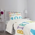 thumbnail image 5 of Ambesonne Colorful Quilted Bedspread Set 2 Pcs, Vintage Birthday, Twin Size, Multicolor, 5 of 6