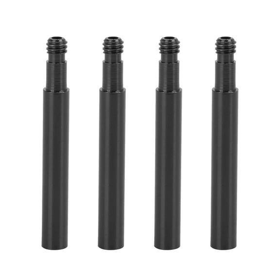 50mm Universal Aluminum Alloy Bike French Type Valve Extender Black 4pcs