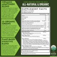 thumbnail image 3 of Truwild USDA Organic Green Superfood Adaptogen Powder - 22+ Amazing Raw Fiber & Mixed Greens - Reishi, Ashwagandha, Maca, Moringa, Wheatgrass, Bitter Melon, Natural Flavor - 30 Servings, 3 of 8