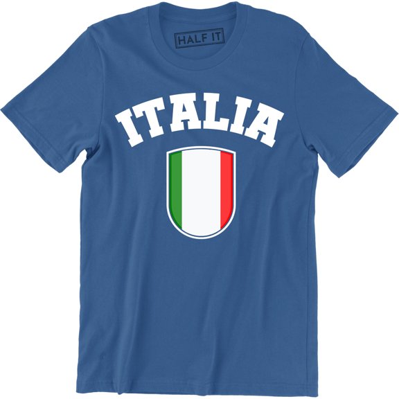 Italia Italian Flag Emblem - National Pride Country Symbol Men's Shirt