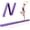 Purple, variant on 9ft Folding Gymnastics Balance Beam for Kids, Floor Balance Beam Bar with Anti-Slip Base Extra Firm Foam Walking Beams Home Balance Training Gymnastics Equipment,Blue-Green