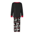thumbnail image 5 of Meihuid Matching Family Pajamas Sets Long Sleeve Christmas Reindeer Plaid Pjs Striped Women Holiday Sleepwear Homewear, 5 of 10