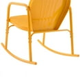 thumbnail image 5 of Afuera Living 2-piece Metal Outdoor Rocking Chair Set in Orange, 5 of 11