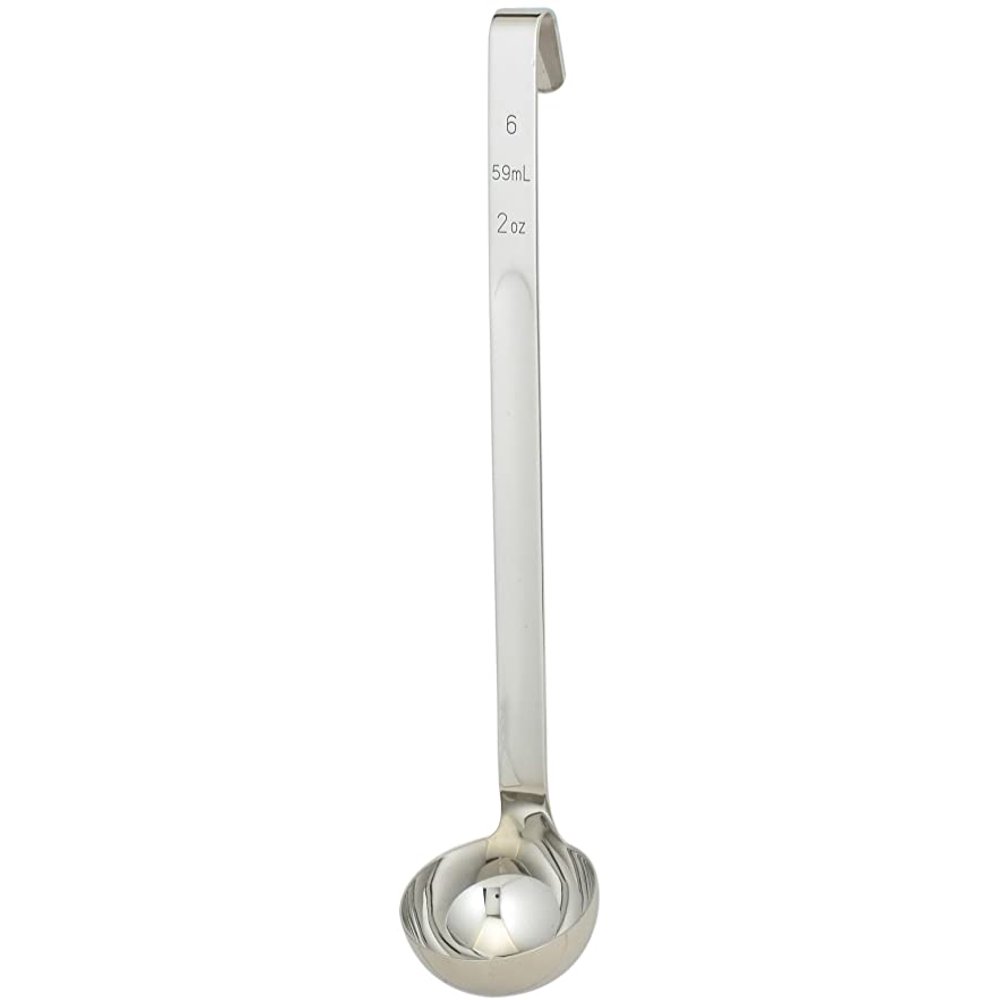 HIC SinglePiece Kitchen and Soup Ladle, 18/8 Stainless Steel, 12Inch