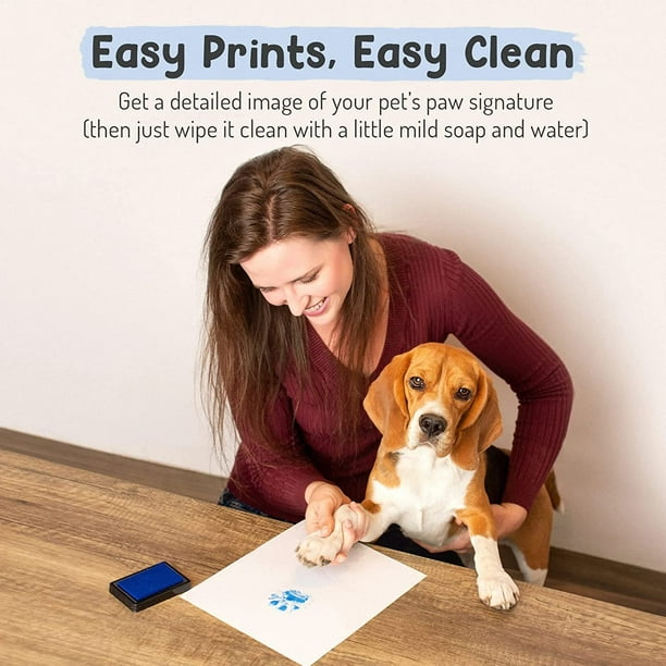 Forever Fun Times Easy-Clean Pet Paw Print Kit | Get Hundreds of Prints from One Low-Cost Paw Print Kit | 100% Safe and Pet-Friendly | No-Mess Paw Print Pad with a
