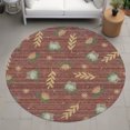 thumbnail image 6 of Addison Rugs Chantille Indoor/Outdoor Transitional Kids Garnet Machine Washable Round Rug, 8' x 8', 6 of 7
