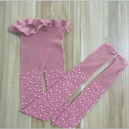

Kids Girls Shiny Rhinestone Pantyhose Tights Mesh Fishnet Tigh