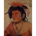 thumbnail image 2 of George Catlin 15x18 Black Ornate Wood Framed Double Matted Museum Art Print Titled - Pah-Shee-Nau-Shaw, a Warrior (1831), 2 of 5