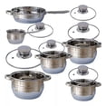 thumbnail image 1 of Batería Cocina Acero Inoxidable Berghome Line 9 Capas 12pzs, 1 of 6