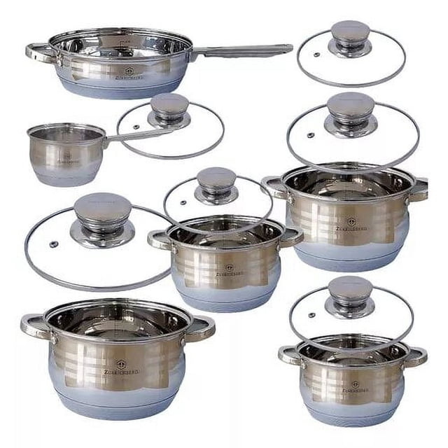Batería Cocina Acero Inoxidable Berghome Line 9 Capas 12pzs