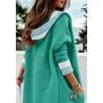 thumbnail image 3 of utcoco women's autumn and winter striped hooded long cardigan casual sweater, 3 of 4