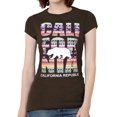 thumbnail image 1 of Camiseta de manga corta Gravity Trading Tribal de la República de California para mujer Marrón 3x-grande, 1 of 1