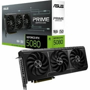 Asus NVIDIA GeForce RTX 5080 Graphic Card - 16 GB GDDR7 - 7680 x 4320 - 2.62 GHz Boost Clock - 256 bit Bus Width - PCI Express 5.0 x16 - DisplayPort - 3 x DisplayPort - HDMI