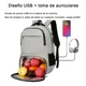 thumbnail image 5 of Mochila De Gran Capacidad Con Puerto De Carga Usb Para Almuerzo Y Laptop 15.6in (mochila Escolar,mochila Para Laptop), 5 of 8