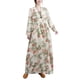 thumbnail image 1 of Vestido suelto de mujer Vintage estampado manga larga cuello redondo cintura alta Casual vestid CACAGOO  Vestido, 1 of 7