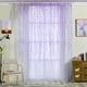 thumbnail image 5 of Cortina de Bolsillo de la Barra de Ventana Transparente Balcón Balcón Drape Cortina de la Ventana Tratamiento Purple, 5 of 7