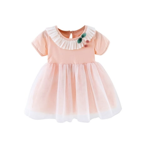 

Qufokar Tutu Dresses for Baby Girls Frock Baby Sleeve Tulle Dresses Princess Toddler 6M-3Y Short Girls Dress Girls Dresses