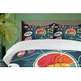 thumbnail image 4 of Ambesonne Biology Duvet Cover Sets, Brain Lobe Parts Functions, 2-Queen, Petrol Blue Multicolor, 4 of 7