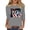 #0252-Gray, variant on Karight Womens Retro 1976 Graphic Tees Crew Neck 3/4 Sleeve Casual Loose Fit Lightweight Vintage Inspired T Shirts