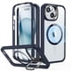 thumbnail image 1 of Funda ESR para iPhone 15 Plus con Soporte, MagSafe Transparente Azul Oscuro, 1 of 8