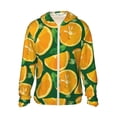 thumbnail image 1 of Fotbe Orange Chaqueta con Protección Solar UPF 50+ para Hombre y Mujer, Camisa con Capucha y Bolsillos-X-Large, 1 of 7