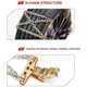 thumbnail image 2 of Cadena De Emergencia Con Cable Antideslizante - Cinturón De Seguridad Para Neumáticos Cadenas Para Neumáticos De Nieve Para Automóviles, Camiones, SUV, Antideslizantes, 1 Pieza. Afortunado Sencillez, 2 of 3