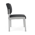 thumbnail image 4 of Lenox Steel Reception Waiting Armless Guest Chair / Silver Steel / Dark Gray, 4 of 5