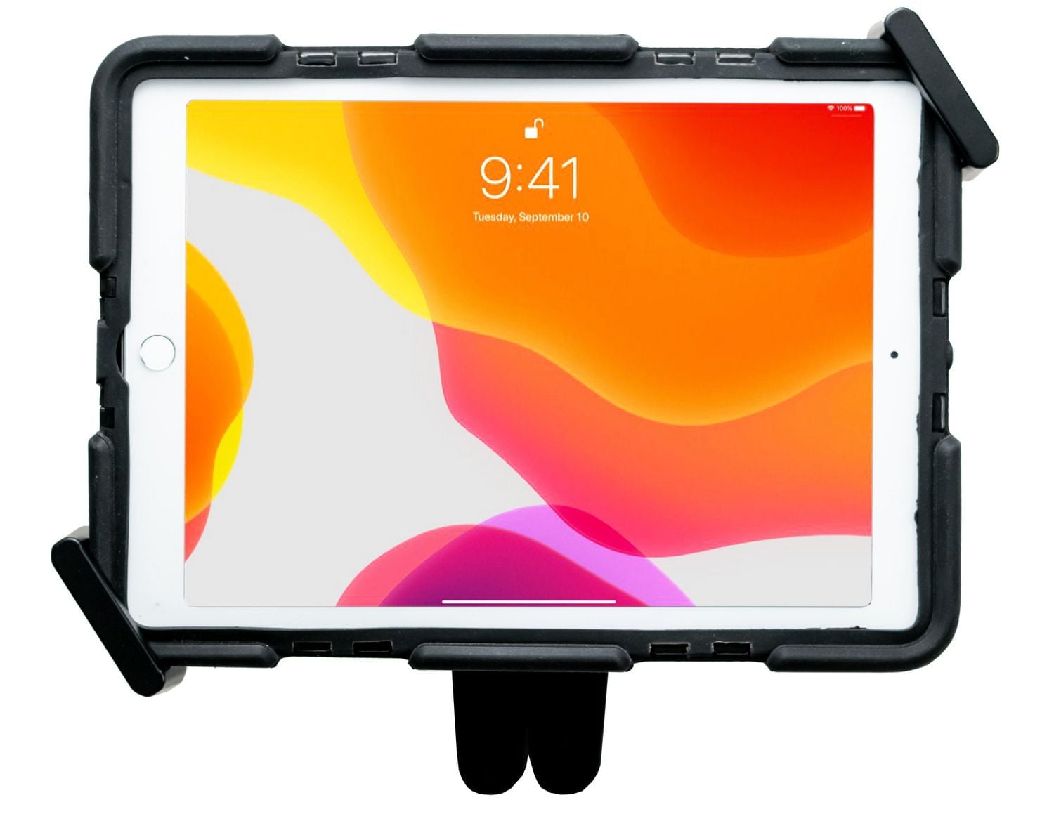 Support de tablette CTA Digital Multi-Flex de sécurité 2-en-1 de et support mural magnétique pour tablettes de 17.8 cm (7 pouces) à 35.6 cm (14 pouces) - Noir