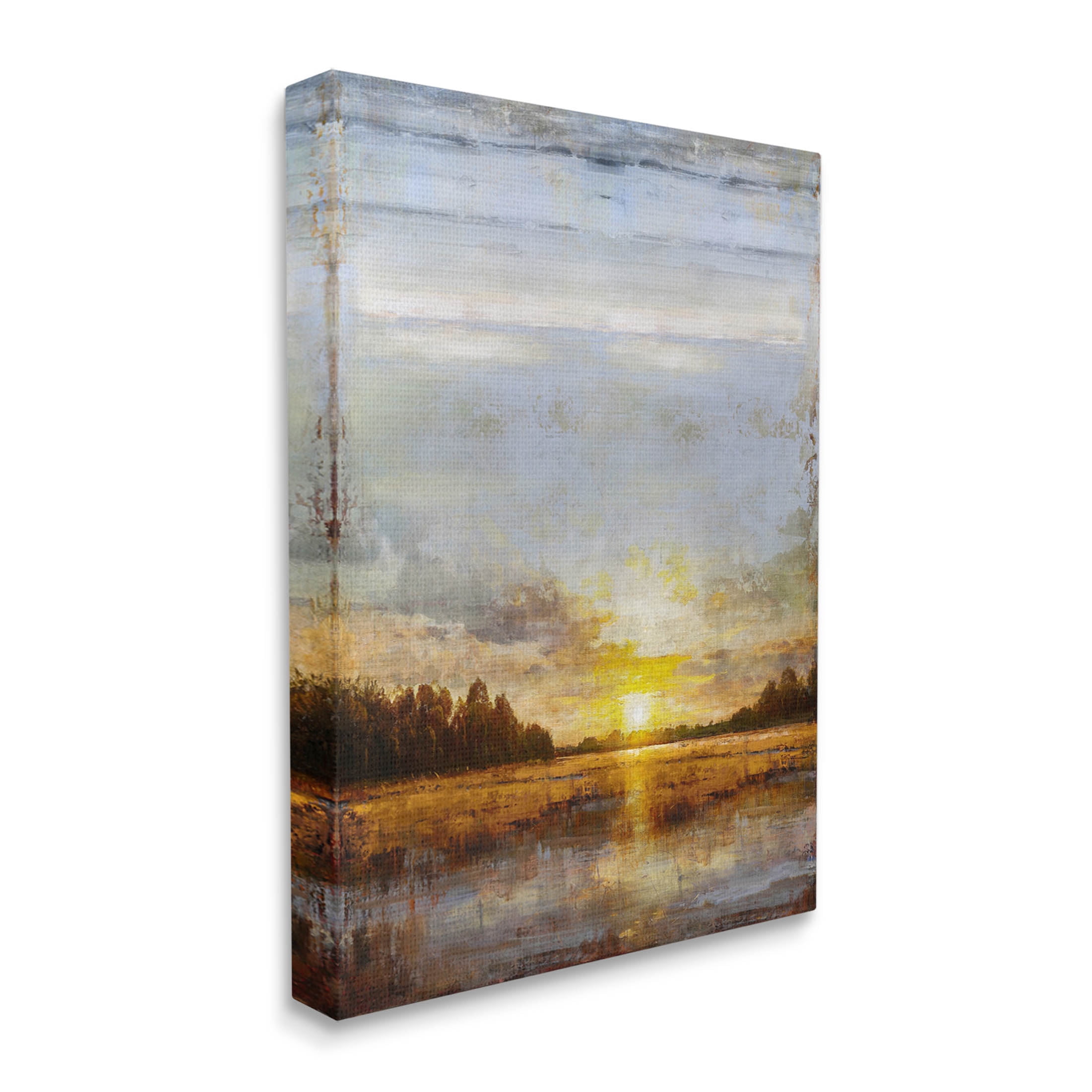 Stupell Industries Weathered Sunset Nature Scenery Graphic Art Gallery Wrapped Canvas Print Wall Art, Design by Eric Turner