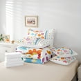thumbnail image 6 of jejeloiu Cartoon Floral 7-Piece Bedding Comforter Set,Multicolor Polka Dotscolorful King Bedding Sets,Kawaii Flower Bed Sheets For Children,Super Cozy Room Decor, 6 of 8