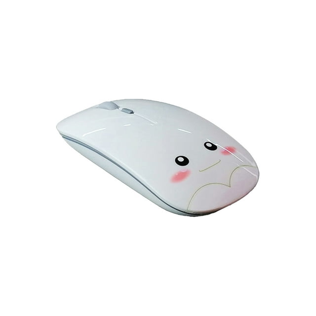 Portable 800/1200/1600 DPI Bluetooth-compatible 5.0 Sans Fil Mignon Souris Ordinateur Accessoire - Charge Blanche
