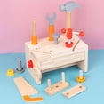 thumbnail image 4 of Montessori Wooden Toolbox Toy Screw Assembly Construction Toy Accessory Play Set, 4 of 7