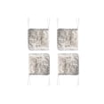 thumbnail image 3 of Luxe Home Decor Laredo Faux Sheepskin Seatpad | 4-Piece | 16"x16" GRADIENT GREY, 3 of 5