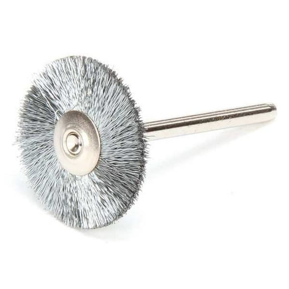 Weiler Miniature Wheel Brush,Crimped Wire,1" 91207