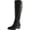 Black, variant on Women's Biliee Cognac Knee-High Leather Equestrian Boot - 5M