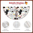 thumbnail image 3 of Lsque Funny Puppy Print Christmas Tree Skirt with Ties and Velcro,Xmas Holiday Decorations, Adjustable Tree Skirt-48", 3 of 6